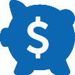 piggy bank dollar sign icon